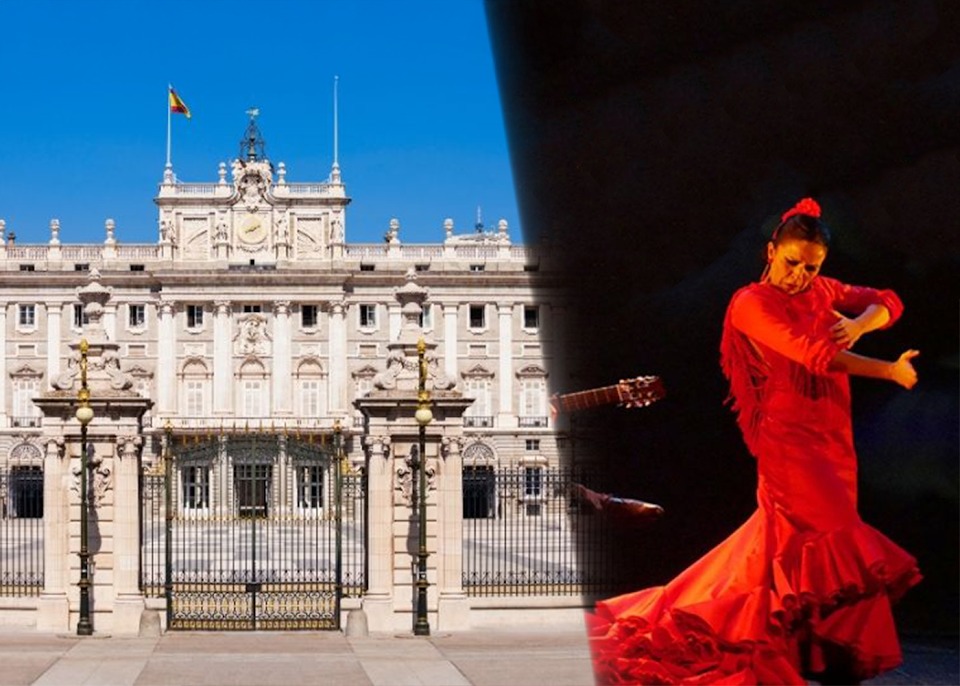 Visita al Palacio Real de Madrid con Audioguía + Espectáculo de Flamenco