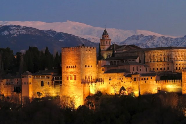 Alhambra nocturne avec audioguide